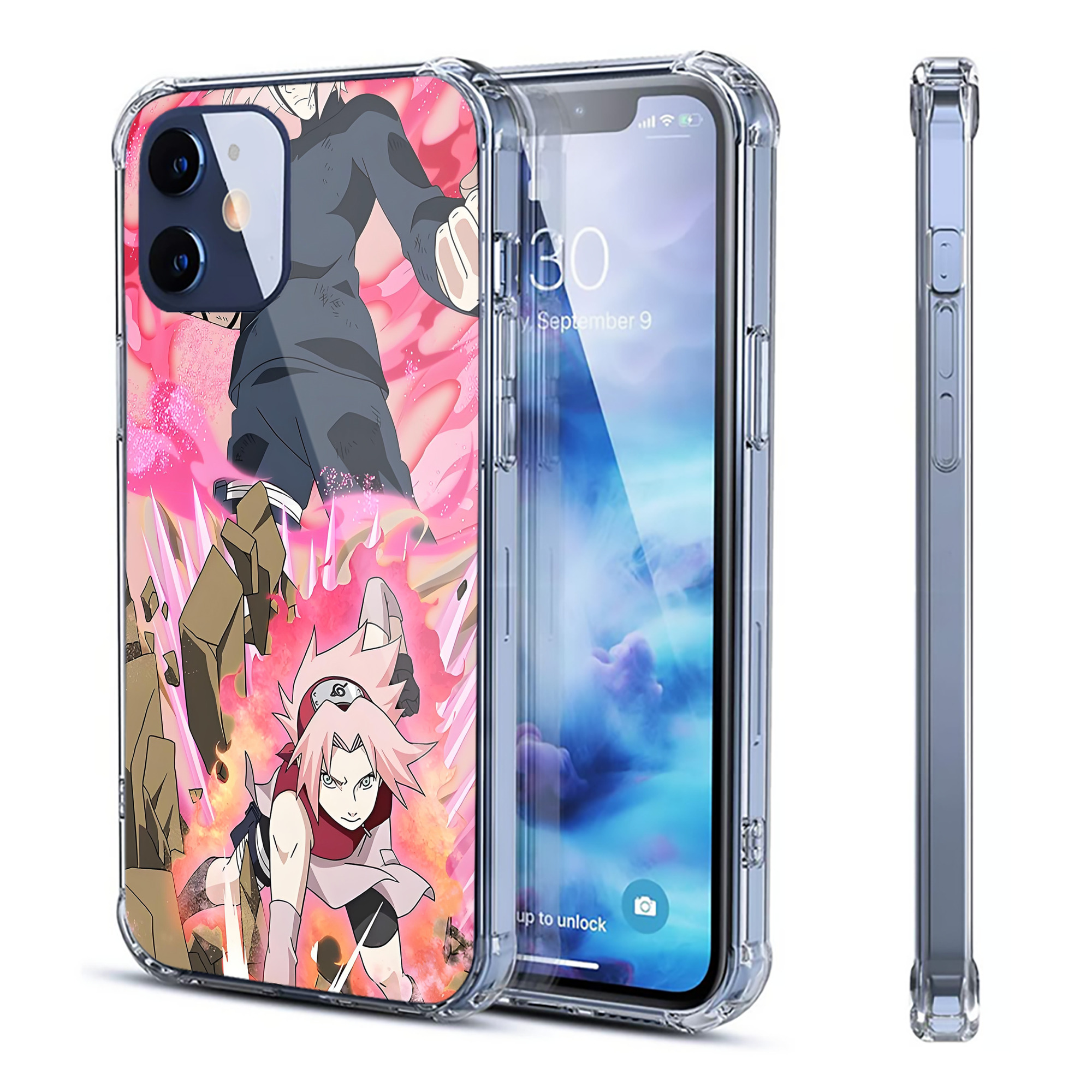（画像用） NARUTO -ナルト- NARUTO -ナルト- 疾風伝 【iPhone 12シリーズ対応】透明スマホケース（クリアソフトケース）